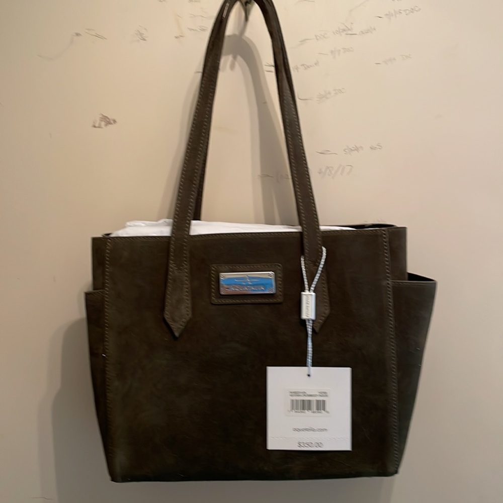 NWT Aquatalia Cross Body Suede Bag